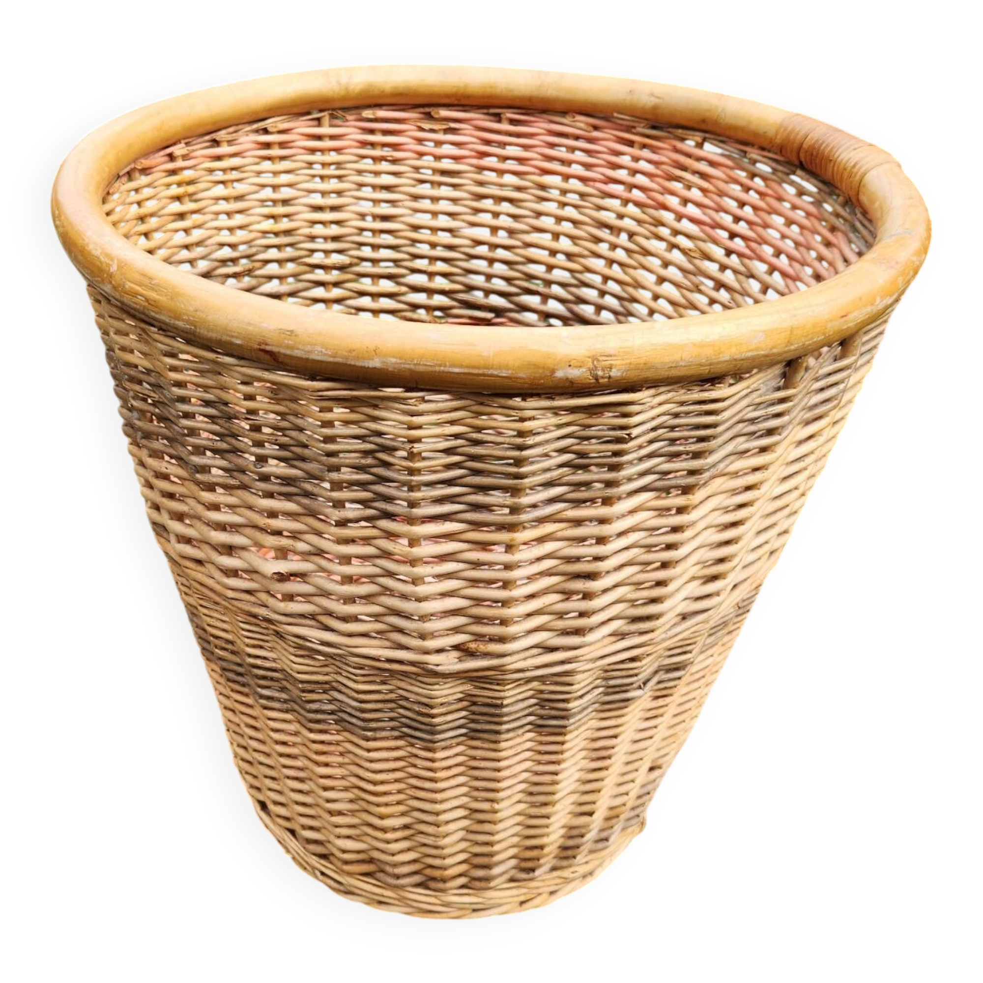 Large wicker basket: 60s