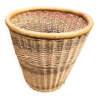 Large wicker basket: 60s