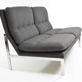 Anthracite grey banquette from the 1970s