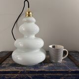 Seventies opaline pendant light