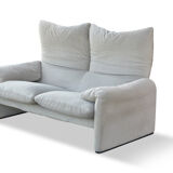 Sofa "Maralunga" by Vico Magistretti edition Cassina Velvet
