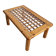 Vintage modernist coffee table in pine.