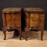Paire de tables de chevet italiennes du XXe siècle