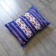 Moroccan blue kilim cushion