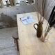Table de ferme en pin et chêne