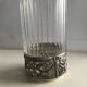 Antique crystal and solid silver tea glass