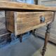 Small renovated antique table