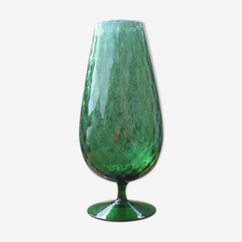 Vase en verre soufflé Empoli Italie