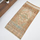 2x3 floral turkish vintage rug,2x3 doormat,95x45 cm,3.1x1.6 ft