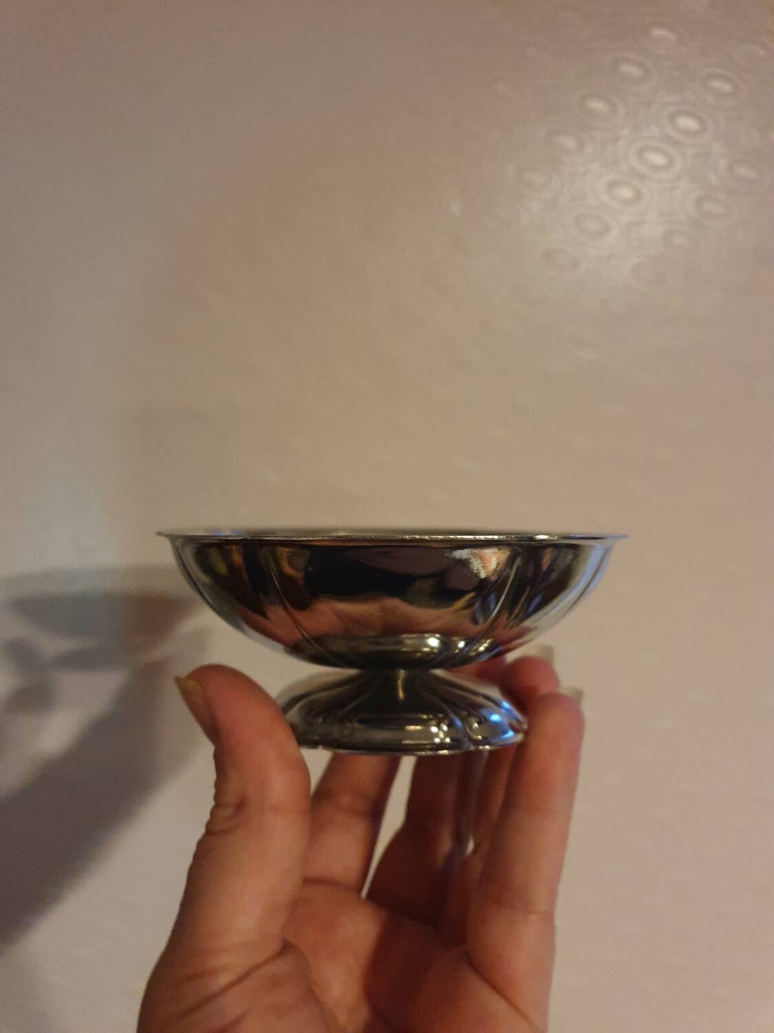 Set of 11 vintage 70's stainless steel ice cream cups
