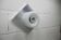 Doria Wall Light 1960 Alu Opaline + chrome LED bulb, Germany