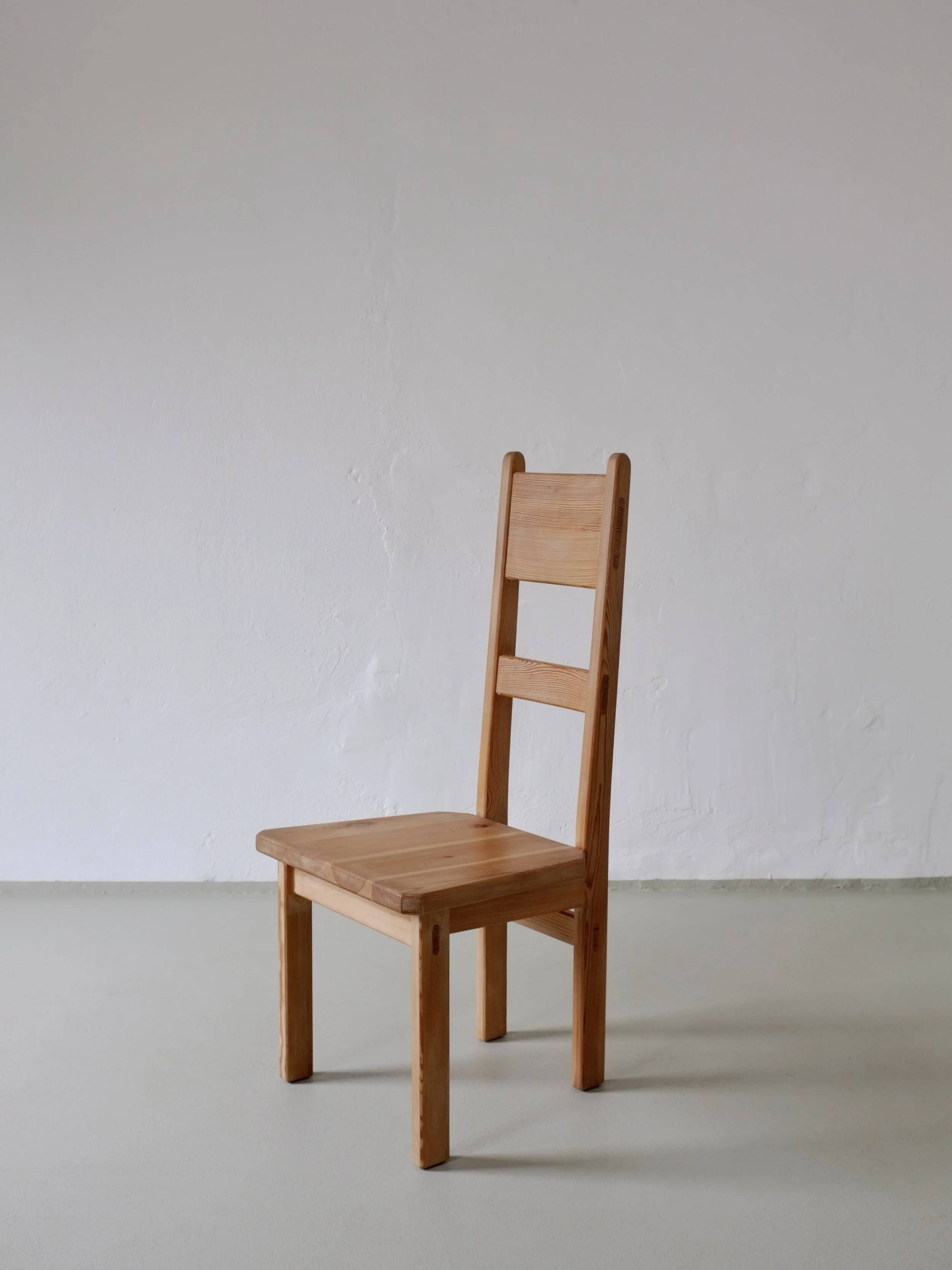 2 solid pine chairs | Roland Wilhelmsson for Karl Andersson & Söner | Sweden | 1960s