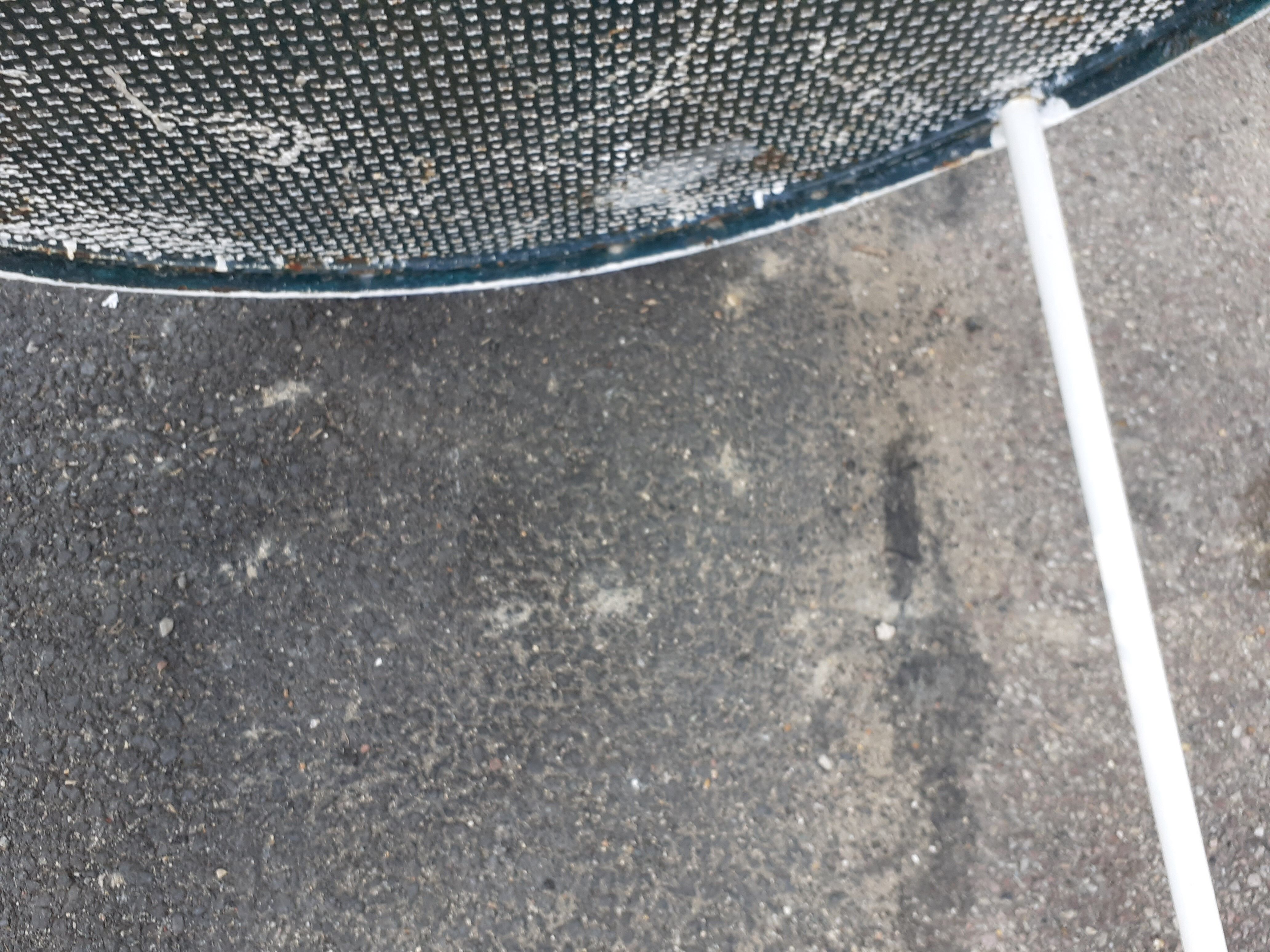 Old wrought iron garden furniture