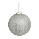 Suspension ancienne boule globe verre multicouche années 70 vintage