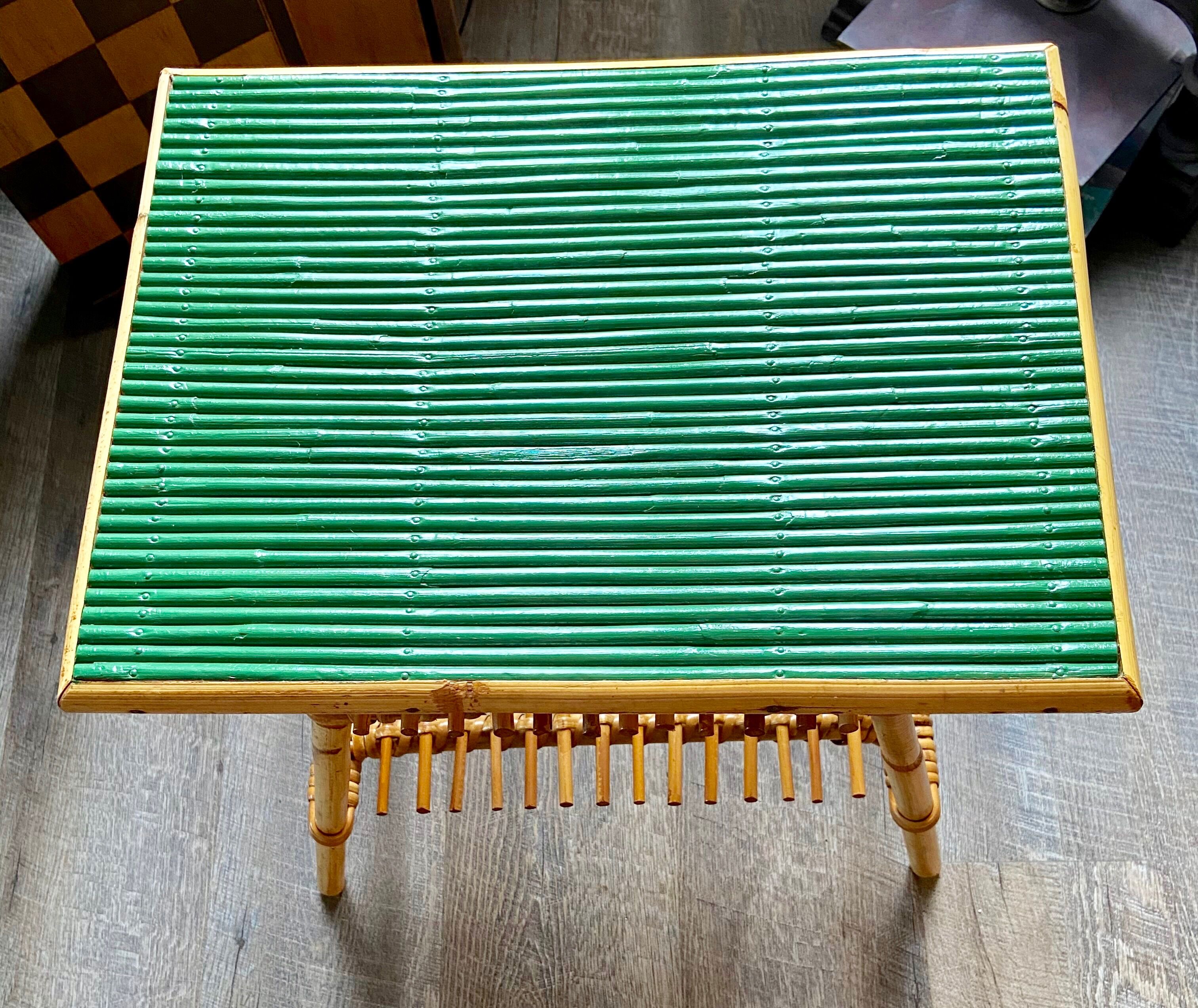 Rattan side table 1960