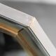 Wall mirror glass metal 70s vintage modern
