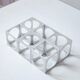 Set of 6 vintage aluminium napkin rings / egg cups by Pier