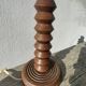 Art Deco wooden lamp base in the style of Charles Dudouyt.