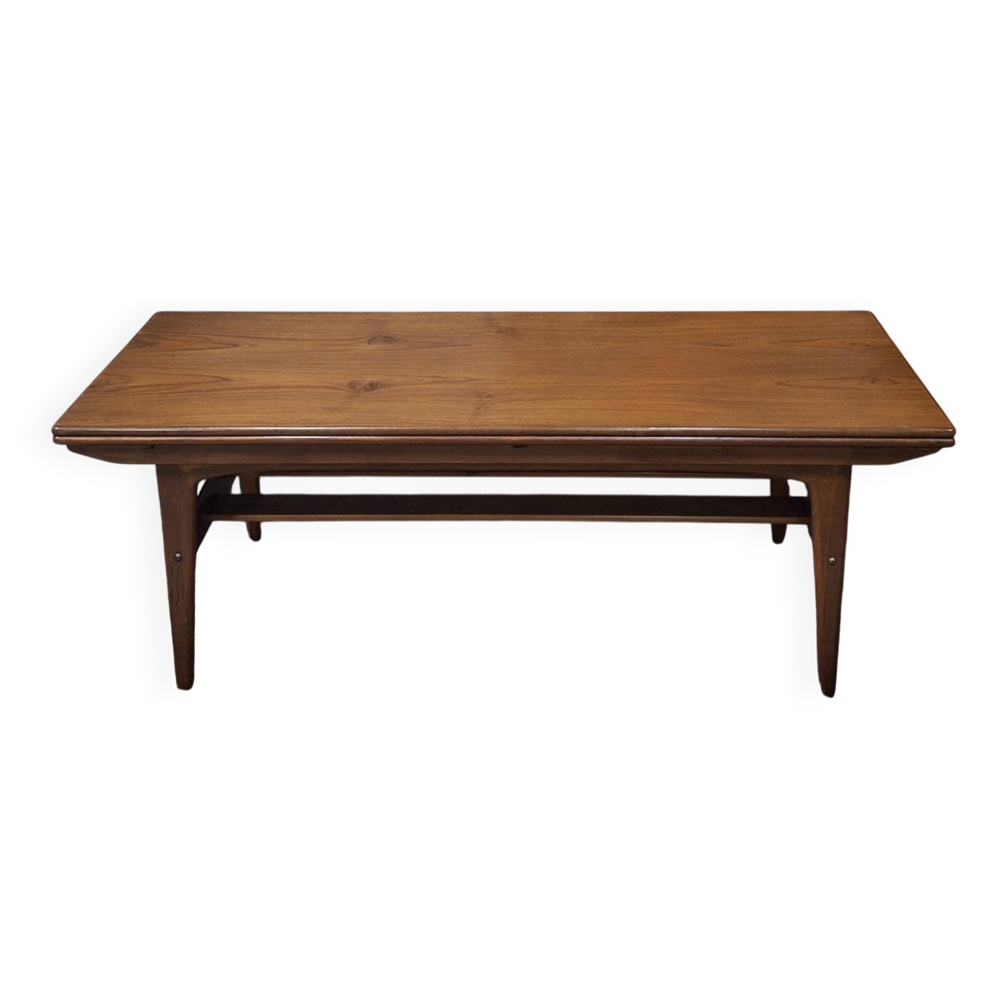 Metamorphic dining / coffee table in teak by Kai Kristiansen, Denmark 1960s