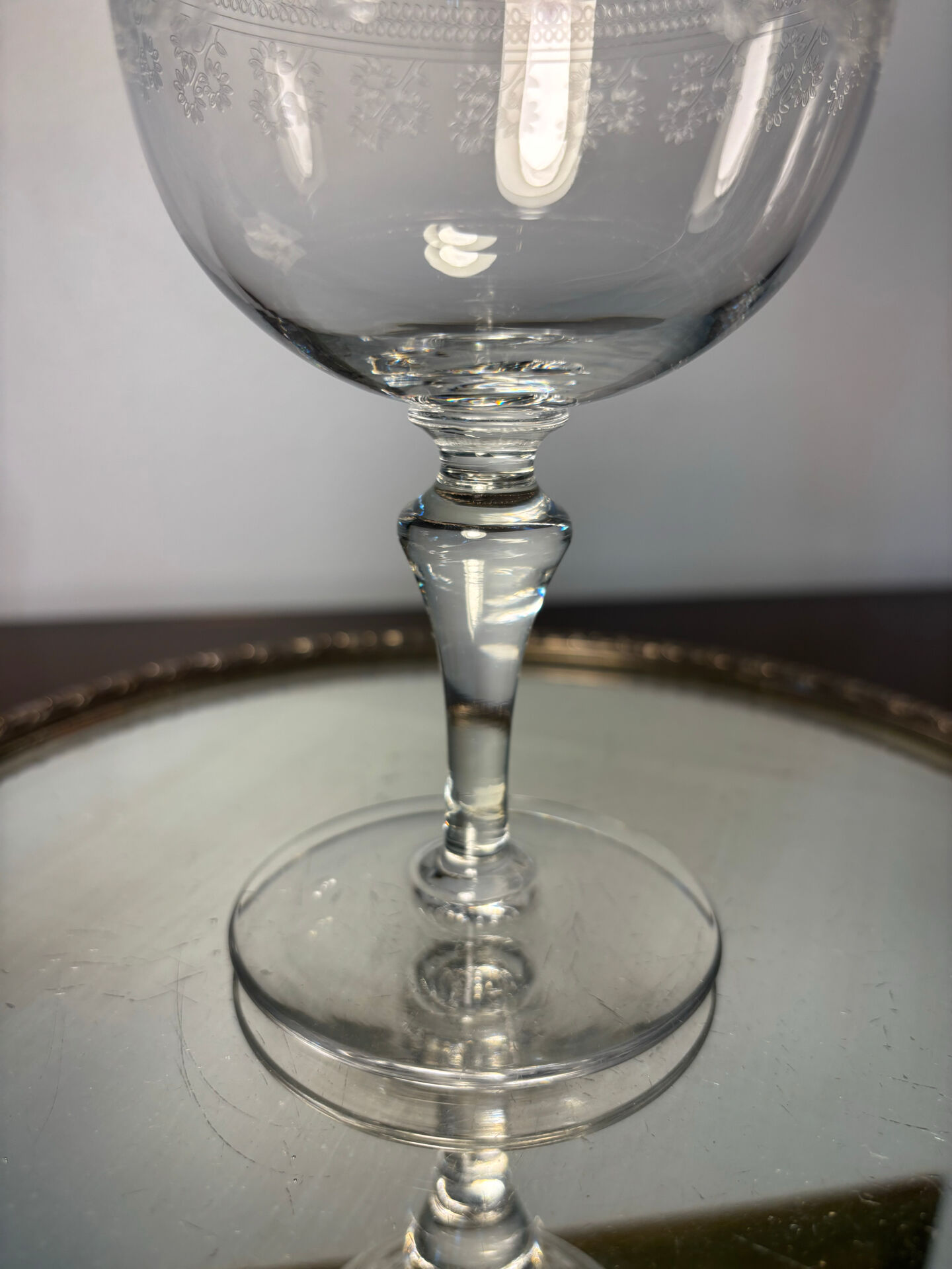 Water glass Baccarat Pompadour model before 1936
