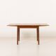 Small Danish square teak dining table with extensions, 1960s