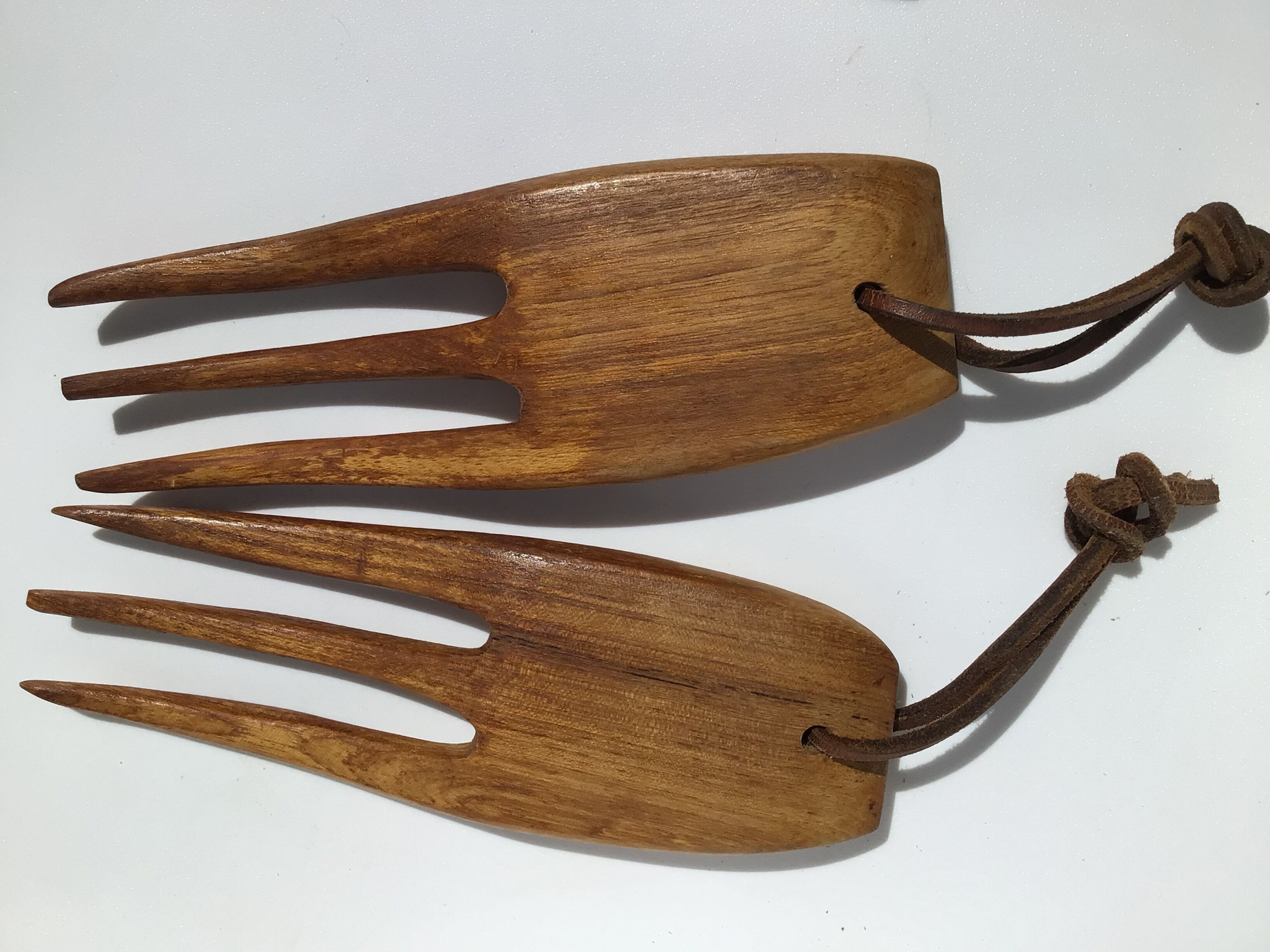 Cutlery exotic wood salad