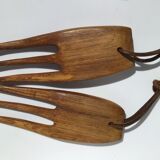 Cutlery exotic wood salad