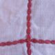 Vintage white linen tablecloth