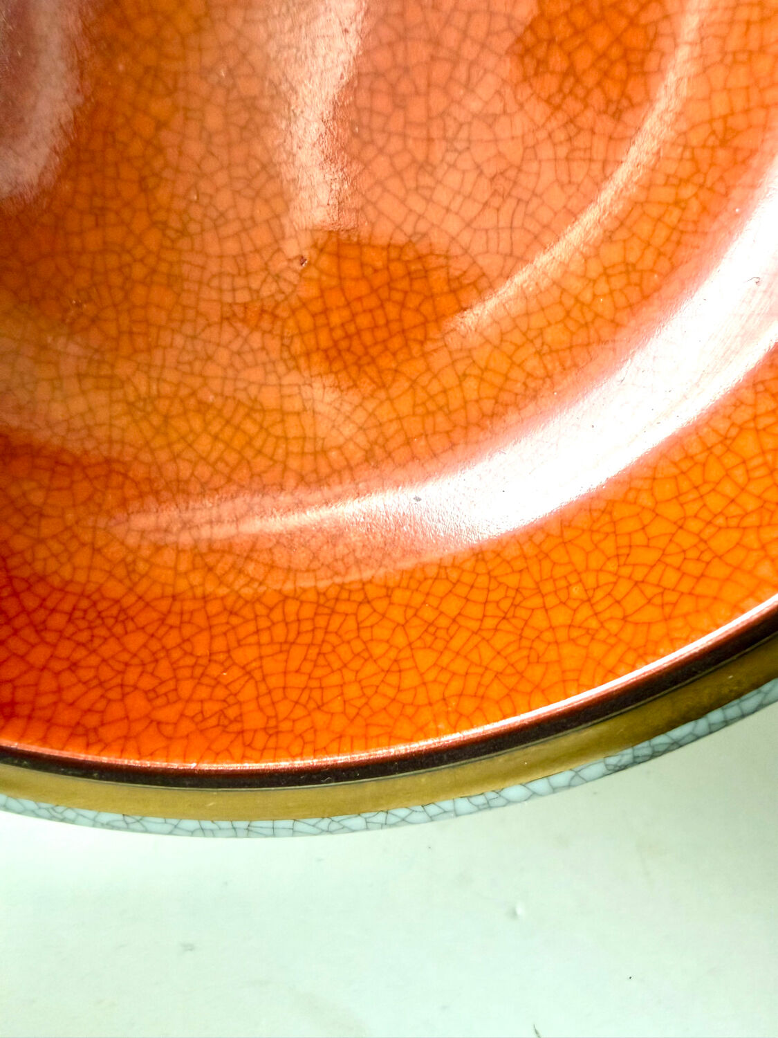 Royal Copenhagen  Porcelain crackle ware designed by Thorkild Olsen