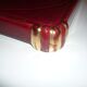Vallauris ceramic red and gold trivet 1950