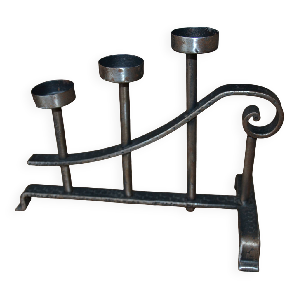 Chandelier Fer Forgé | Objets forgés type médiéval | Coutellerie artisanale