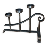 Brutalist style wrought iron chandelier