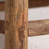 Ancienne table d’appoint carrée (c.1850) #2