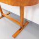 Oval table / vintage pine console from the 60s 70s
