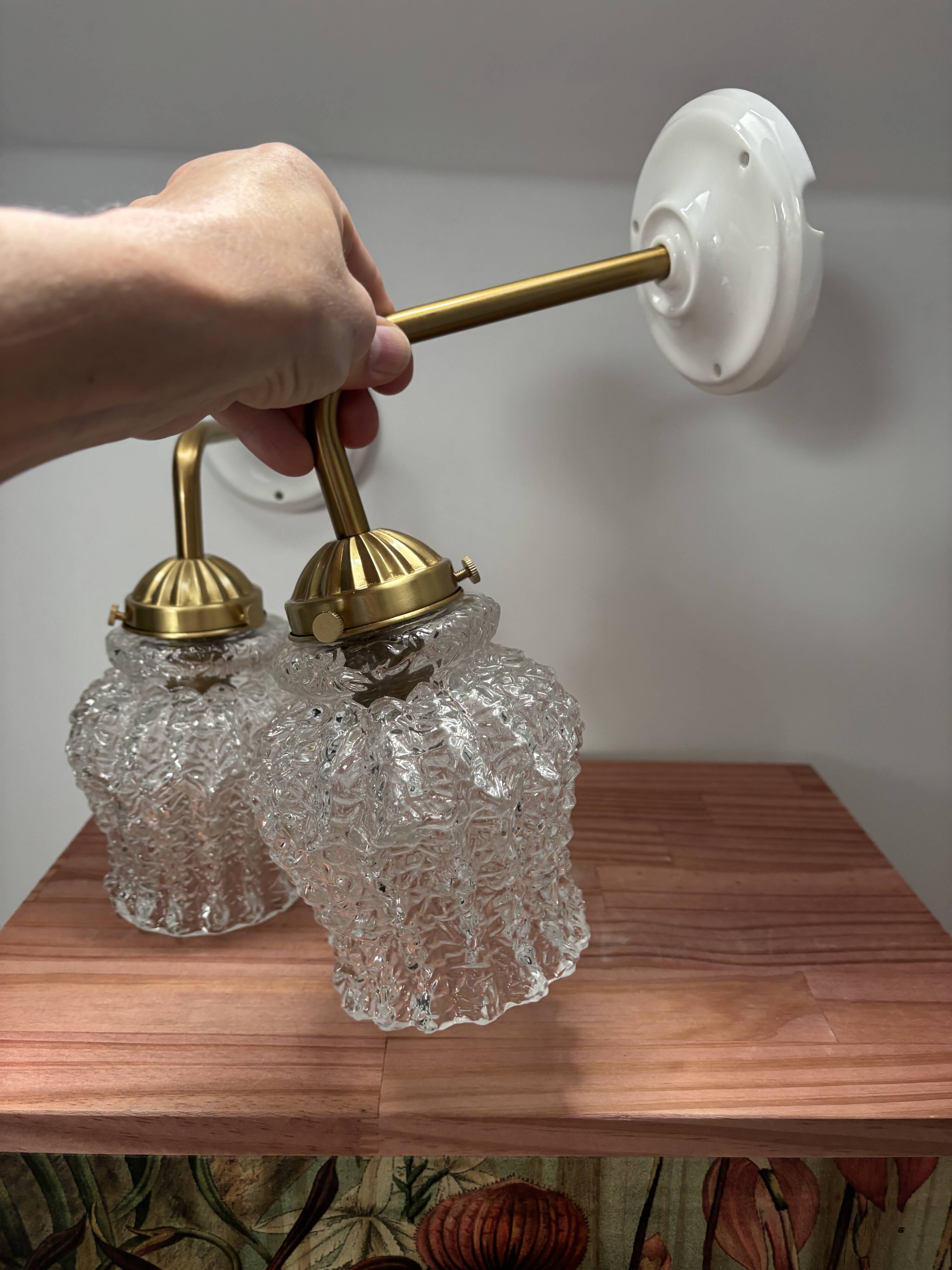 Pair of vintage wall sconces