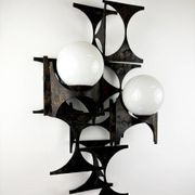 Large brutalist & sculptural wall light by Marc Weinstein, Germany, 1960s