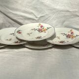 Lot de six assiettes à dessert Limoges vintage estampillé