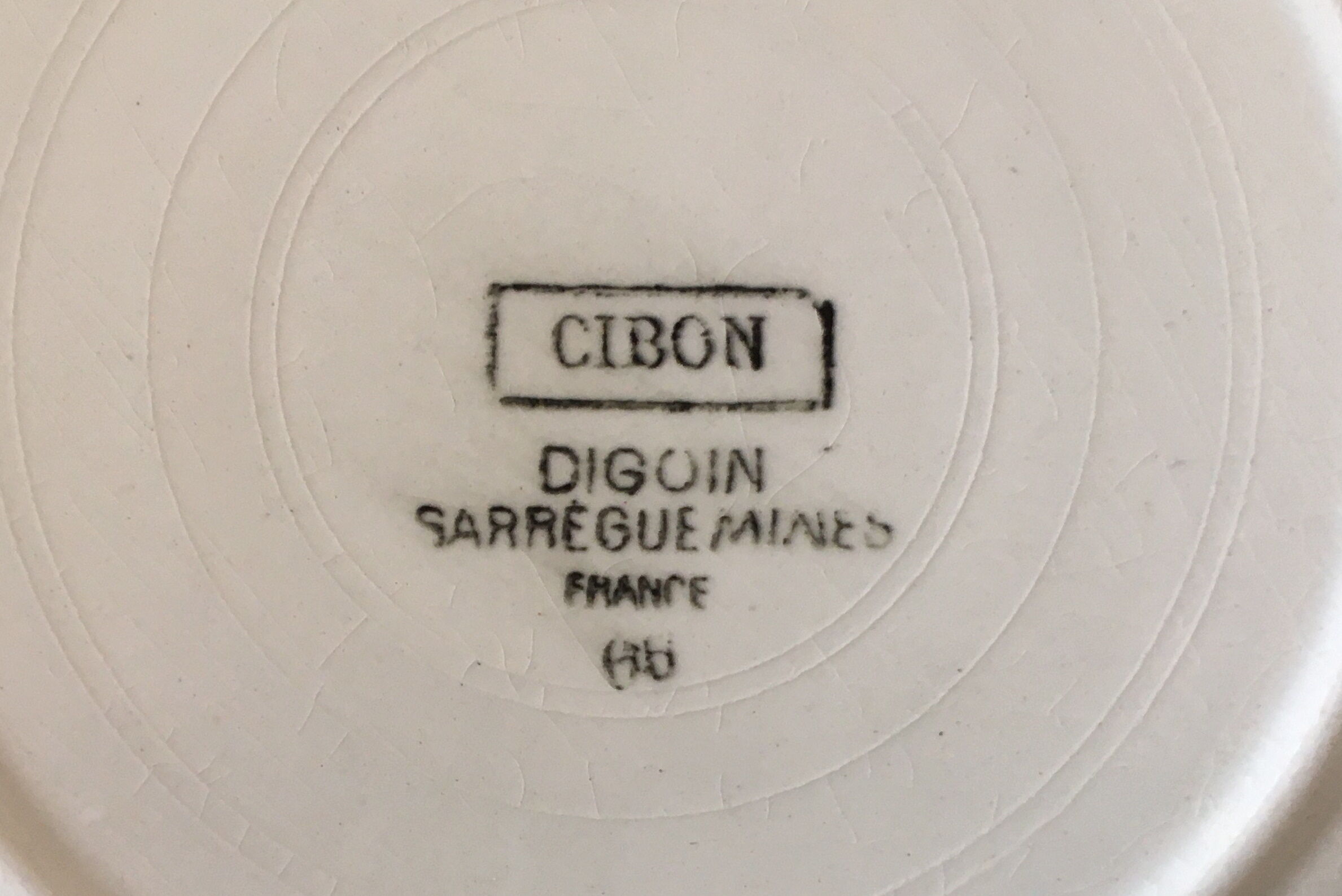 Set of 6 dessert plates Digoin Sarreguemines cibon pink vintage old