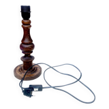 Old turned solid wood lamp base