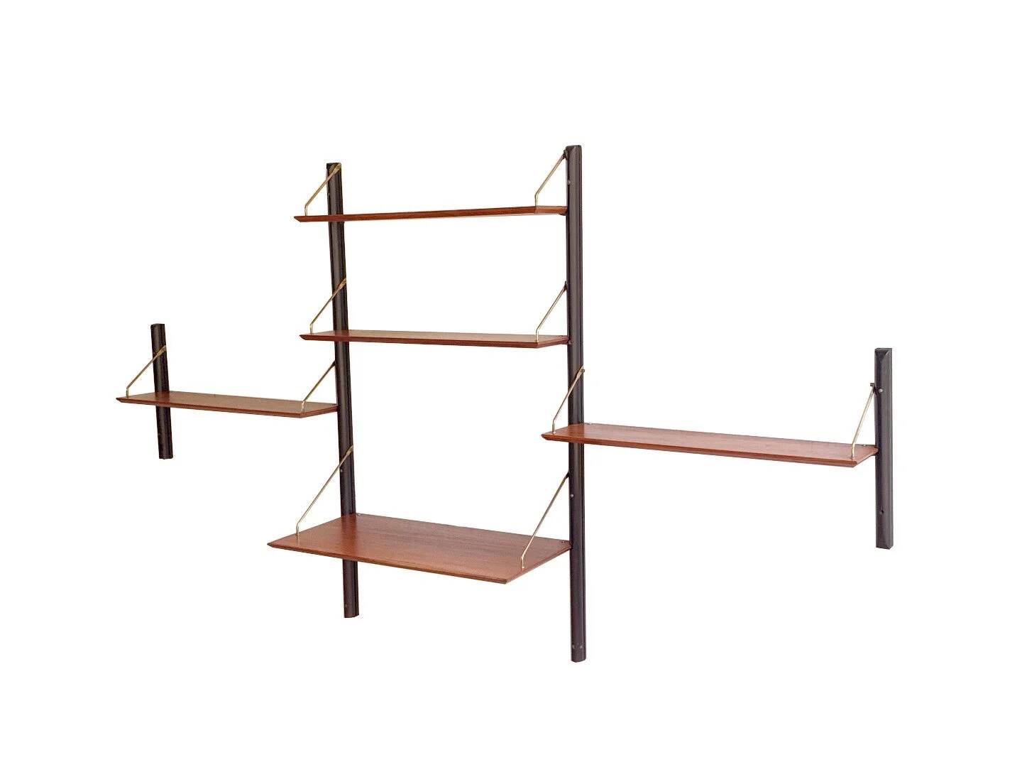 Vintage 3-piece wall unit with desk by Louis van Teeffelen