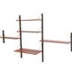 Vintage 3-piece wall unit with desk by Louis van Teeffelen