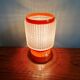 Vintage table lamp in orange and transparent plastic, 1960s.