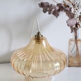 Vintage suspension in smoked glass