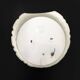 Vintage white glass half-sphere wall light. 1970s