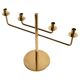 Scandinavian Modern Brass Candelabra by Hans-Agne Jakobsson, Markaryd, 1960s