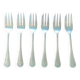 6 old silver-plated oyster cutlery forks Apollo goldsmith's shop