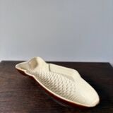 Vintage ceramic fish shaped cake plate