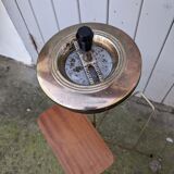 Old vintage brass tripod magazine ashtray
