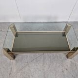 Vintage golden coffee table, 1970