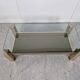 Vintage golden coffee table, 1970